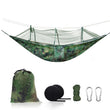 Hamac de Camping Camouflage Réversible avec Moustiquaire, 1 Place, Sangles et Mousquetons