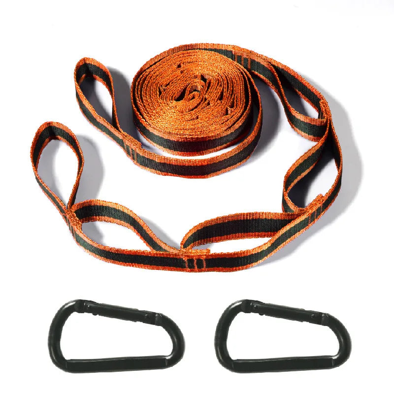 Sangles de Hamac Réglables 2 m, Lot de 2 avec Mousquetons et Sac, vue 7