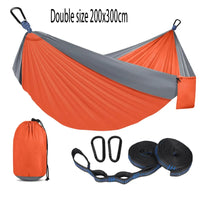 Hamac de camping portable en nylon 210T, simple 270 x 140 cm ou double 300 x 200 cm, vue 11