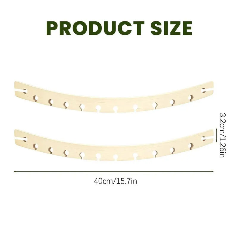 Barre d'Écartement Hamac en Bois, Lot de 2 Démontables, 40 ou 50 cm, vue 8