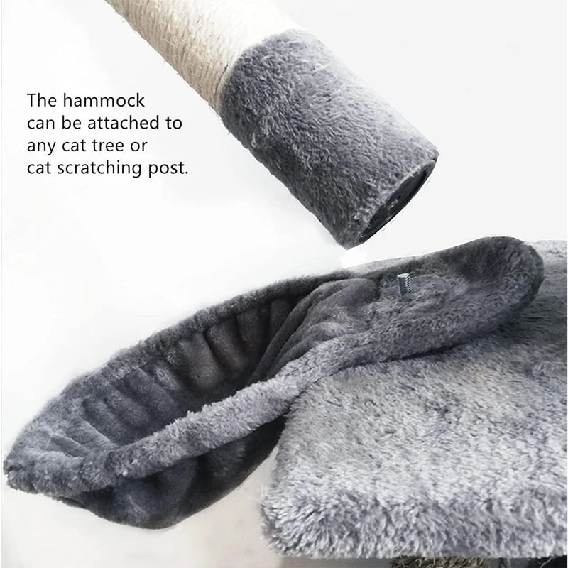 Hamac pour Arbre à Chat en Peluche, 40 x 30 cm, 4 Coloris, vue 5