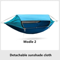 Hamac de camping avec moustiquaire tunnel et toit amovible, 270 x 140 cm, vue 10