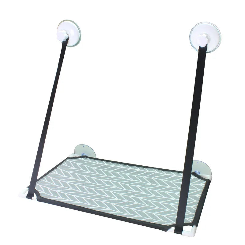 Hamac pour Chat de Fenêtre à Ventouses, Simple ou Double Étage, Maille et Sangles, 51 x 31 cm, vue 10