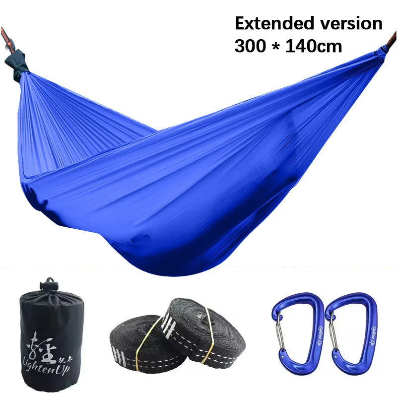 Hamac de Camping Ultraléger en Nylon de Parachute 380T, 260 ou 300 cm, vue 8
