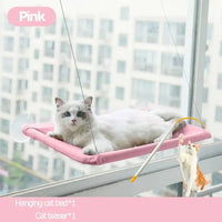 Hamac pour Chat de Fenêtre Suspendu à Ventouses, 4 Coloris, avec ou sans Canne à Jouets, vue 10