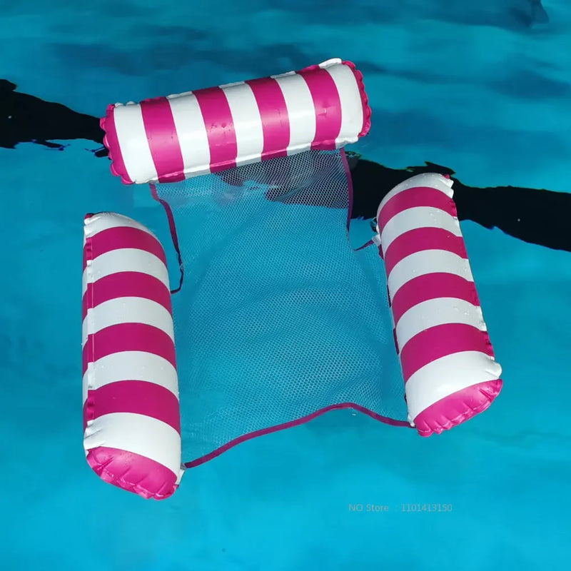 Hamac Gonflable de Piscine Flottant en PVC avec Appui-Tête, 110 x 100 cm, vue 5