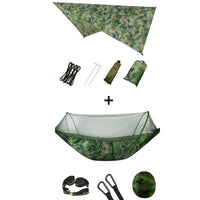Hamac de camping pop-up avec moustiquaire et bâche de protection, 250 x 120 cm, vue 22