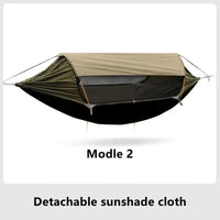 Hamac de camping double avec moustiquaire et toit pare-soleil, nylon 270 x 140 cm, vue 11