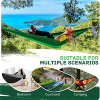 Hamac de Camping Ultra-Léger en Tissu Parachute, 220 x 90 cm, 4 Coloris, vue 4