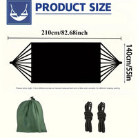 Hamac de Camping en Polyester avec 2 Cordes et Sac de Rangement, 210 x 140 cm, 4 Coloris, vue 6