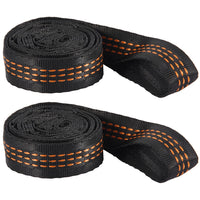 Sangles de Hamac Nylon Noir Orange pour Arbres, Lot de 2 à 6, vue 7