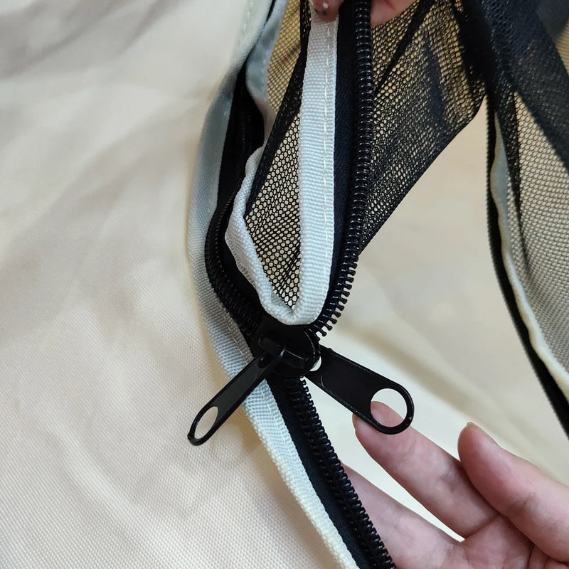 Tente Hamac Suspendue en Cocon, Diamètre 180 cm, Moustiquaire et Toile Imperméable, vue 3