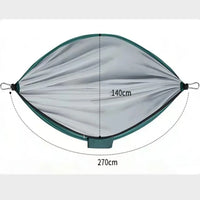 Hamac de Camping avec Moustiquaire Zippée, Polyester, 270 x 140 cm, vue 2