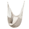 Chaise Hamac en Corde de Coton Blanc, 130 x 100 cm, Intérieur et Extérieur