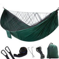 Hamac de Camping 2 en 1 avec Moustiquaire, Nylon 210T, 270 x 140 cm, vue 10