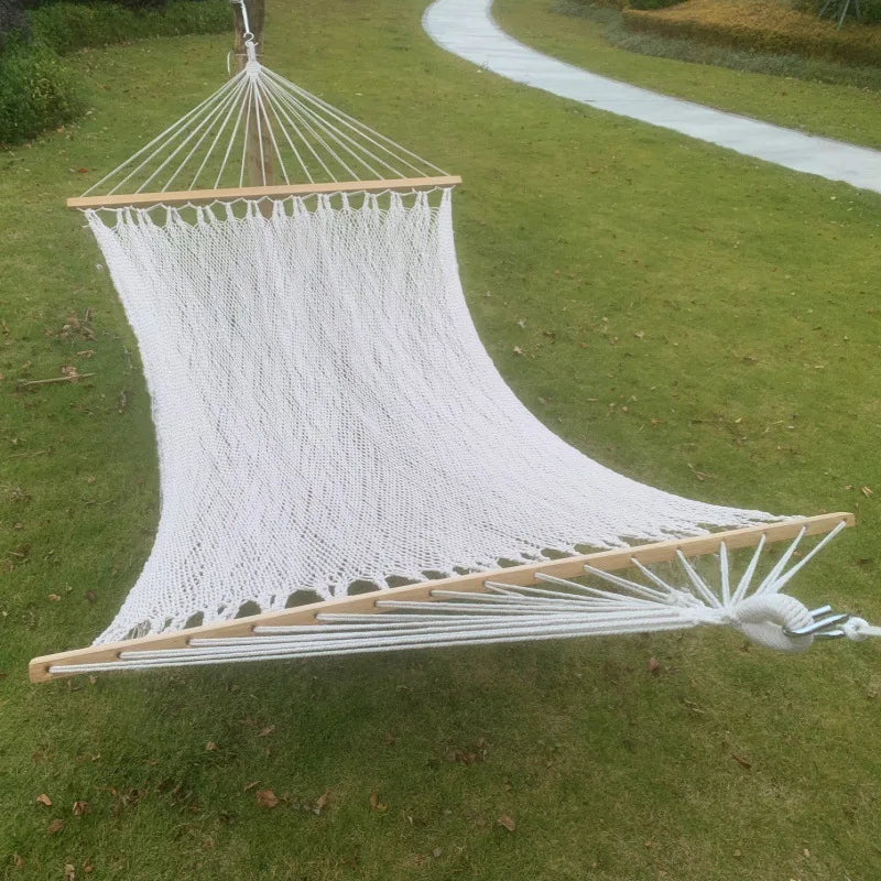 Hamac Double à Barres en Filet de Coton, 200 x 150 cm, vue 6