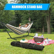 Sac de Rangement pour Support de Hamac en Oxford 900D Noir, 169 x 42 cm, Poignées Réglables