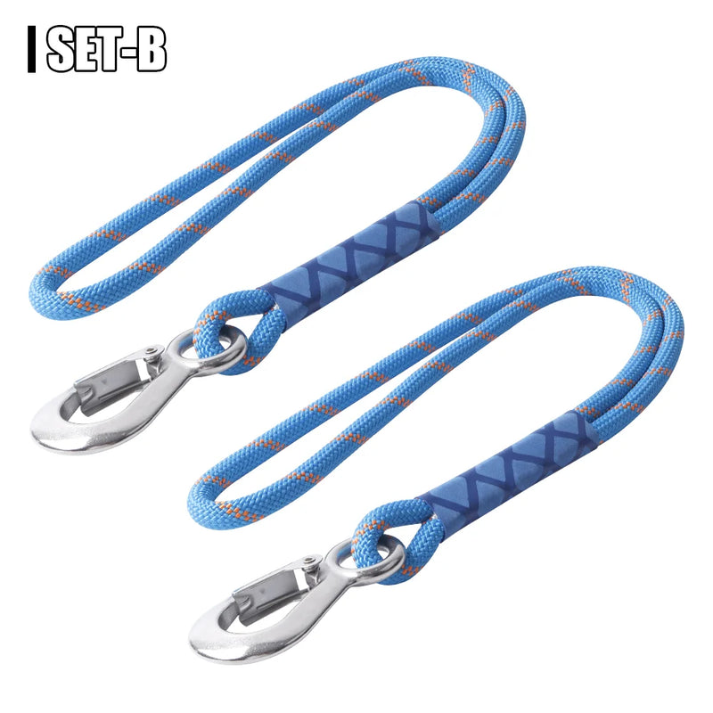 Corde de suspension bleue avec mousqueton pour hamac, 62 cm, lot de 1 ou 2, vue 8