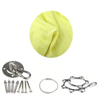 Hamac Suspendu Élastique en Polyamide, 150 x 280 cm, Kit de Fixation, Yoga Aérien, vue 18