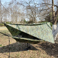Hamac de camping avec moustiquaire 260 x 140 cm et bâche de protection, à la pièce