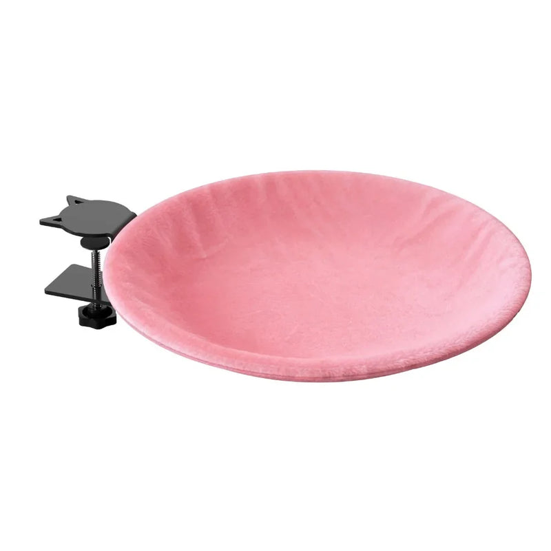 Hamac pour Chat Rond à Pince, Bureau, Fenêtre et Balcon, Gris ou Rose, vue 8