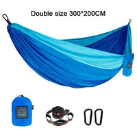 Hamac de camping double léger en nylon 300 x 200 cm, 6 coloris, vue 8
