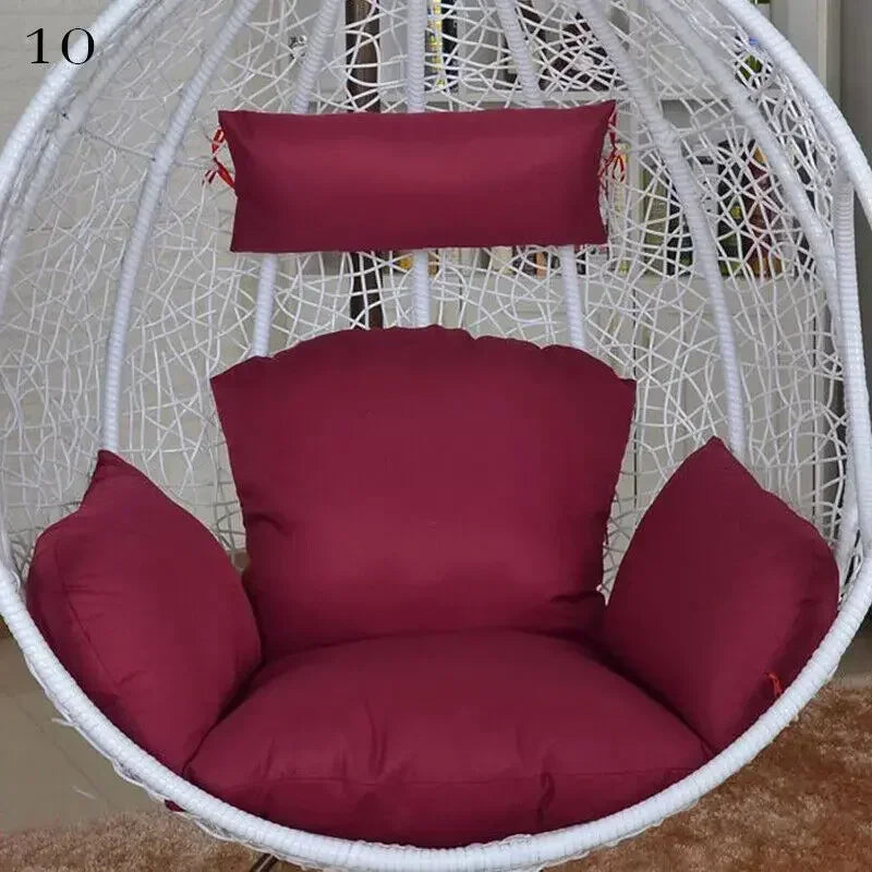 Housse de Coussin Fauteuil Œuf Suspendu avec Appui-Tête, Sans Garnissage, 32 Modèles