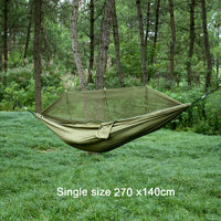Hamac de Camping avec Moustiquaire en Nylon, 1 ou 2 Places, Sangles, vue 5