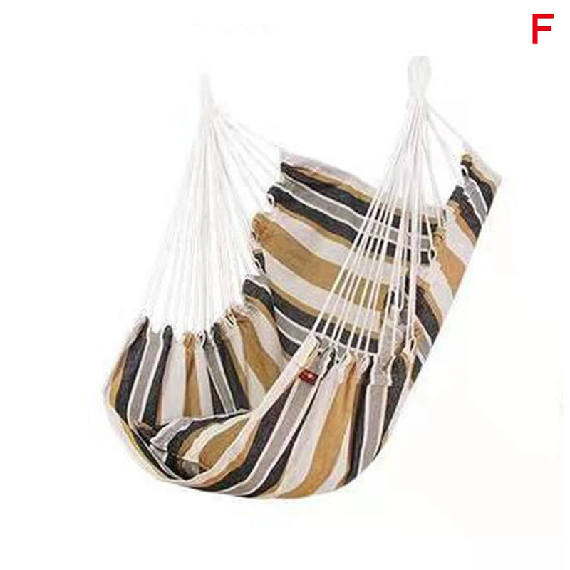 Chaise Hamac Suspendue Rayée en Coton et Polyester, Charge 120 kg, 130 x 100 cm, 6 Coloris, vue 11
