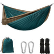 Hamac de Camping Léger en Nylon, 220 x 90 cm ou 270 x 140 cm, 5 Coloris, Sac et Mousquetons