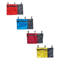 Organiseur de hamac à poches zippées, pochette suspendue coulissante 27 x 17 cm, rouge, bleu ou jaune, vue 3