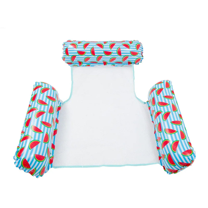 Hamac Gonflable de Piscine Flottant en PVC avec Appui-Tête, 110 x 100 cm, vue 14
