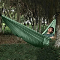 Hamac de Camping en Polyester avec 2 Cordes et Sac de Rangement, 210 x 140 cm, 4 Coloris, vue 3