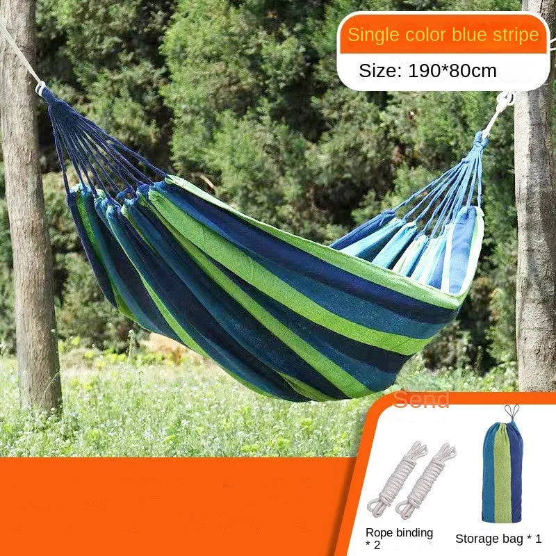 Hamac en Coton 1 ou 2 Places, avec ou sans Barre en Bois, vue 11