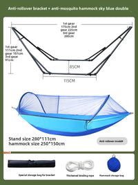 Hamac sur Pied Pliable en Acier, Moustiquaire, Toile ou Fauteuil, 15 Modèles, vue 10