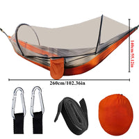 Hamac de Camping Double en Nylon, avec ou sans Moustiquaire, 260 x 140 cm, vue 13