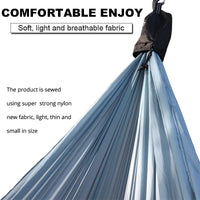 Hamac de Camping Ultraléger Double en Nylon, 300 x 140 cm, Sangles et Mousquetons, vue 3