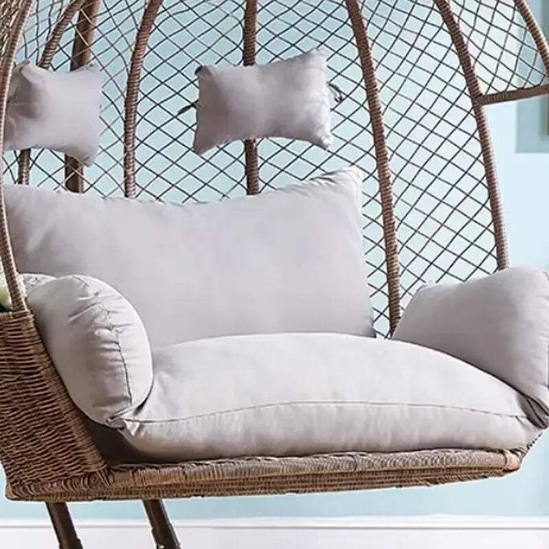 Housse de Coussin pour Fauteuil Suspendu Œuf Double 110 cm, sans Garnissage, 16 Coloris et Motifs, vue 6