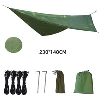 Hamac 2 Places avec Moustiquaire en Tissu Parachute, 260 x 140 cm, Bâche en Option, vue 13