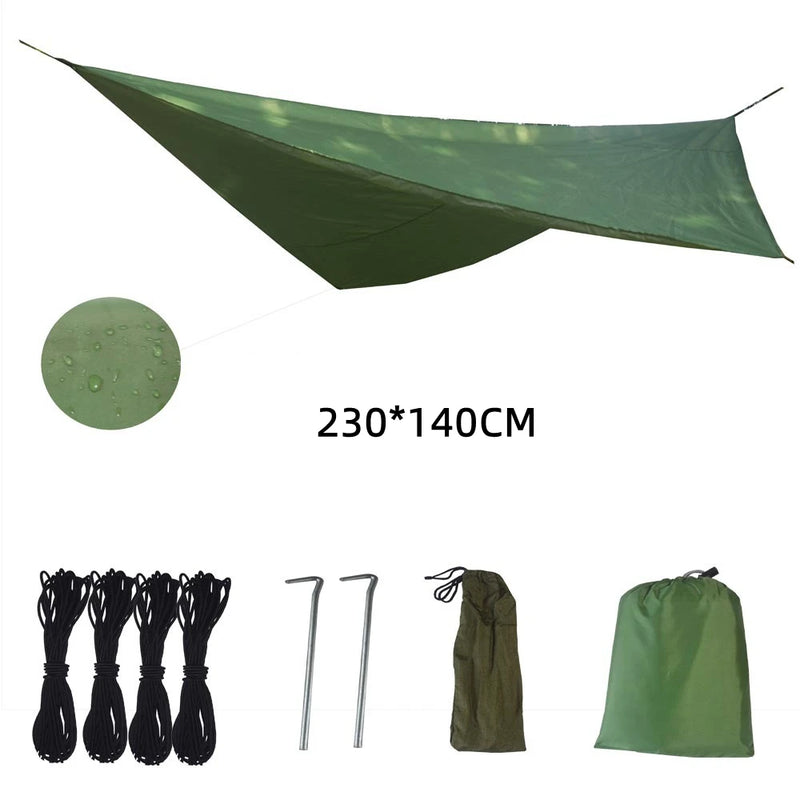 Hamac 2 Places avec Moustiquaire en Tissu Parachute, 260 x 140 cm, Bâche en Option, vue 13