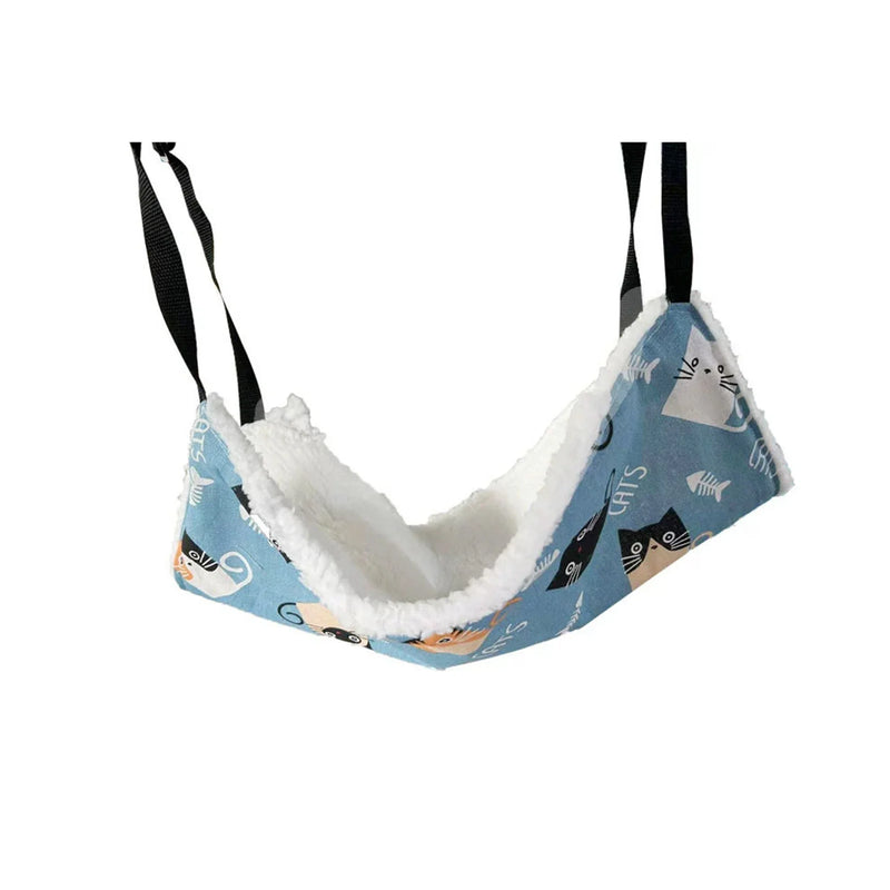 Hamac pour Chat à Suspendre en Cage, Polyester Doublé Peluche, 45 x 35 ou 55 x 45 cm, vue 10