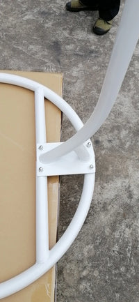 Support de Fauteuil Suspendu Acier Pied Rond 195 cm, 3 Finitions, vue 4