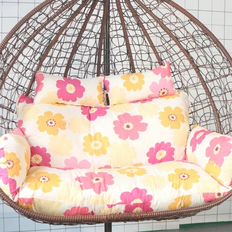 Housse de Coussin Double pour Fauteuil Suspendu 2 Places, Coton, 17 Modèles, vue 3
