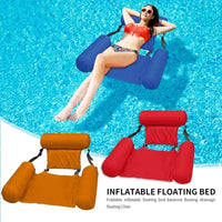 Hamac d'Eau Gonflable avec Dossier pour Piscine, Fauteuil Flottant 100 x 120 cm, vue 3