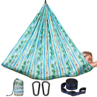 Hamac de Camping Portable en Nylon avec Sangles, Mousquetons et Sac, 4 Modèles de 250 x 120 à 300 x 200 cm, vue 4