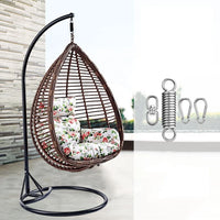 Kit de Suspension pour Chaise Hamac, Ressort, Émerillon et 2 Mousquetons