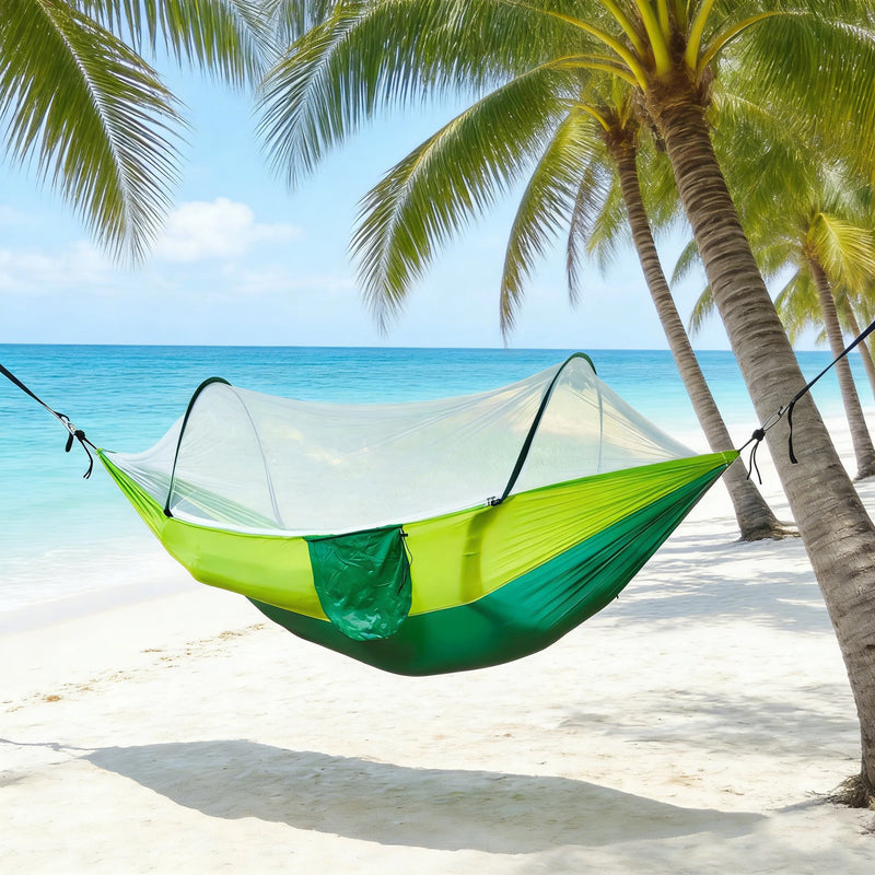 Hamac de Camping Double avec Moustiquaire à Arceaux, Nylon, 260 x 140 cm, vue 5