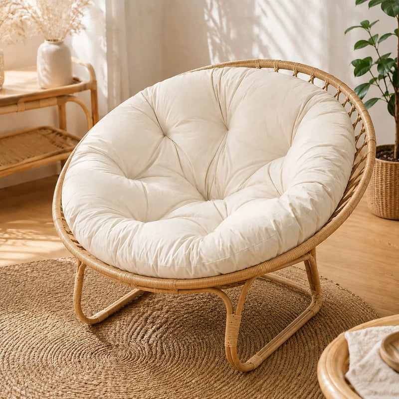 Coussin pour fauteuil suspendu rond et épais, 90 à 130 cm, 14 coloris