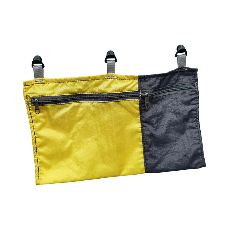 Organiseur de hamac à poches zippées, pochette suspendue coulissante 27 x 17 cm, rouge, bleu ou jaune, vue 7