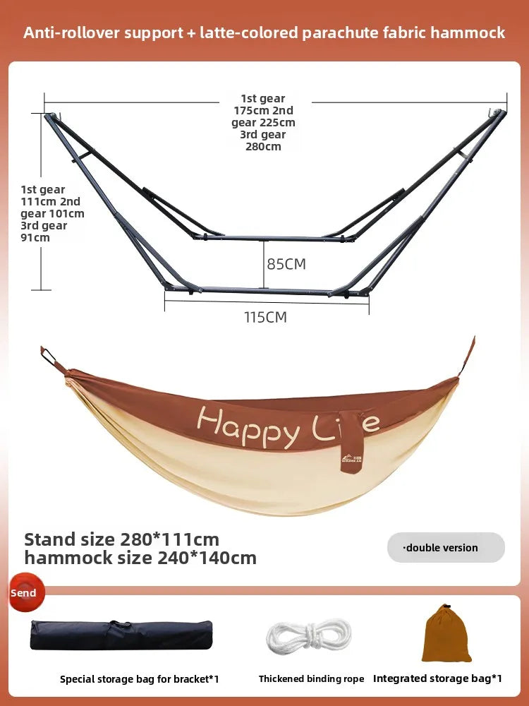 Hamac sur Pied Pliable en Acier, Moustiquaire, Toile ou Fauteuil, 15 Modèles, vue 14